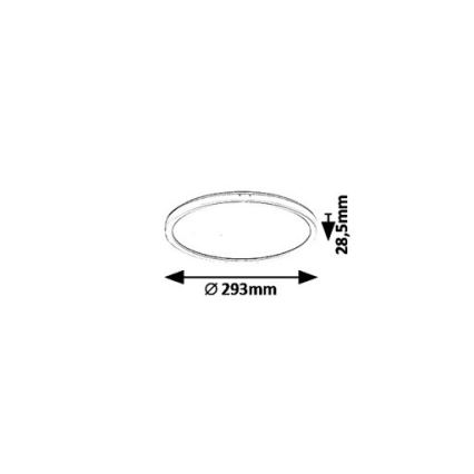 LED Zatemnitvena stropna svetilka LED/18W/230V