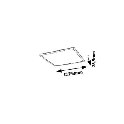 Rabalux 3429 - LED Stropna svetilka PAVEL LED/18W/230V