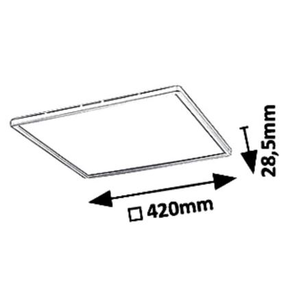 Rabalux - LED Zatemnitvena stropna svetilka LED/22W/230V