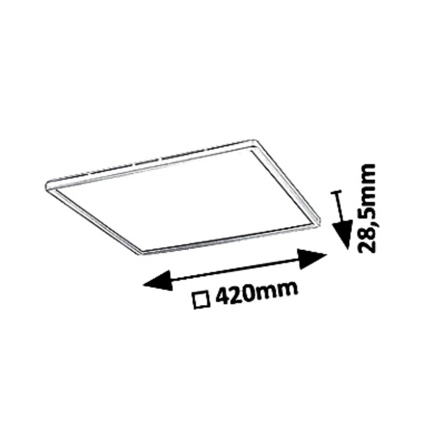 Rabalux - LED Zatemnitvena stropna svetilka LED/22W/230V