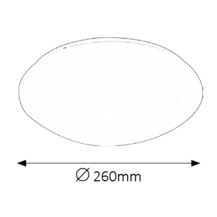 Rabalux - LED kopalniška stropna svetilka LED/12W/230V IP44 pr. 26 cm