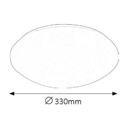 Rabalux - LED Kopalniška Stropna svetilka LED/18W/230V IP44