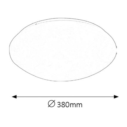 Rabalux - LED Kopalniška stropna svetilka LED/24W/230V IP44 pr. 38 cm