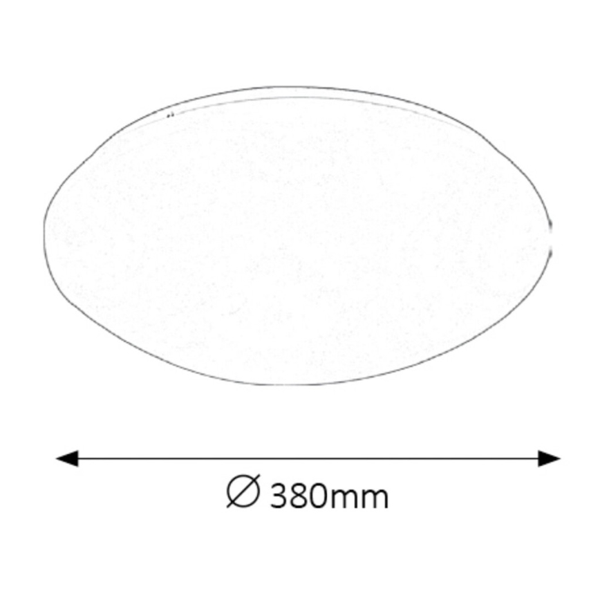 Rabalux - LED Kopalniška stropna svetilka LED/24W/230V IP44 pr. 38 cm