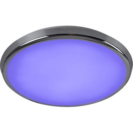 Rabalux - LED RGB Kopalniška stropna svetilka LED/18W/230V pr. 30 cm 3000-6500K IP44 + Daljinski upravljalnik