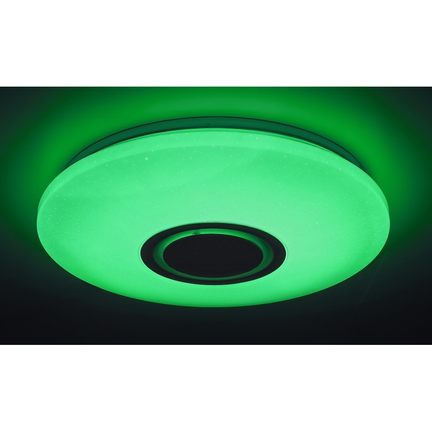 Rabalux - LED RGB Zatemnitvena stropna svetilka z zvočnikom LED/24W/230V Wi-Fi Tuya + Daljinski upravljalnik