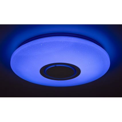 Rabalux - LED RGB zatemnljiva stropna svetilka z zvočnikom LED/24W/230V Wi-Fi Tuya + daljinski upravljalnik, premer 40 cm