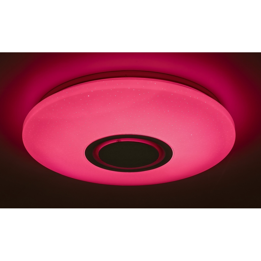 Rabalux - LED RGB zatemnljiva stropna svetilka z zvočnikom LED/24W/230V Wi-Fi Tuya + daljinski upravljalnik, premer 40 cm