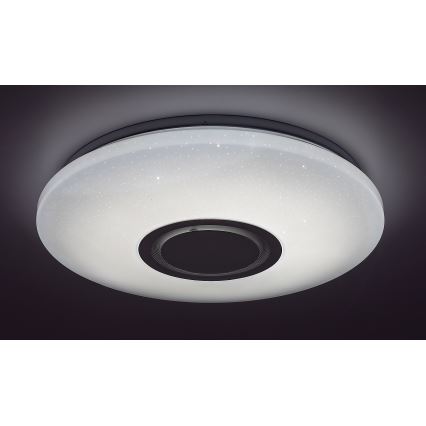 Rabalux - LED RGB zatemnljiva stropna svetilka z zvočnikom LED/24W/230V Wi-Fi Tuya + daljinski upravljalnik, premer 40 cm