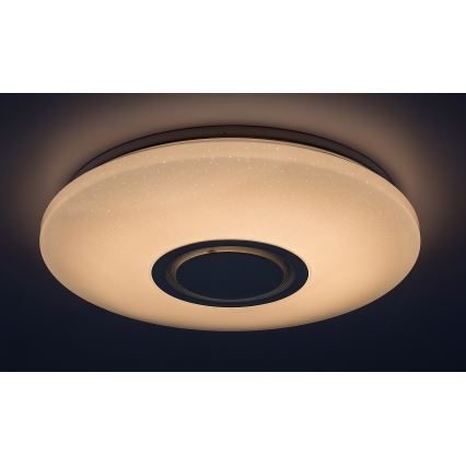 Rabalux - LED RGB zatemnljiva stropna svetilka z zvočnikom LED/24W/230V Wi-Fi Tuya + daljinski upravljalnik, premer 40 cm