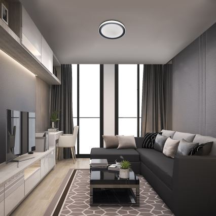 Rabalux - LED RGB Zatemnitvena stropna svetilka LED/40W/230V 2700-6500K Wi-Fi Tuya  + Daljinski upravljalnik