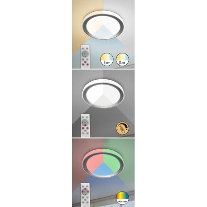 Rabalux - LED RGB Zatemnitvena stropna svetilka LED/40W/230V 2700-6500K Wi-Fi Tuya  + Daljinski upravljalnik
