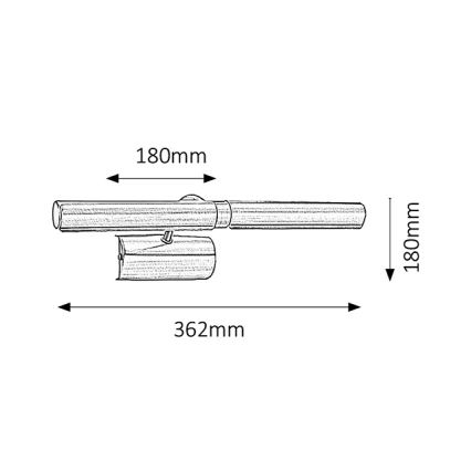 Rabalux - Svetilka za slike 2xE14/40W/230V