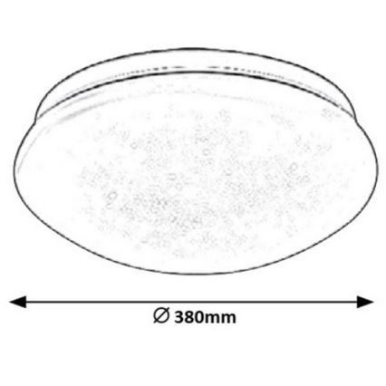 Rabalux - LED Stropna svetilka LED/24W/230V pr. 38 cm