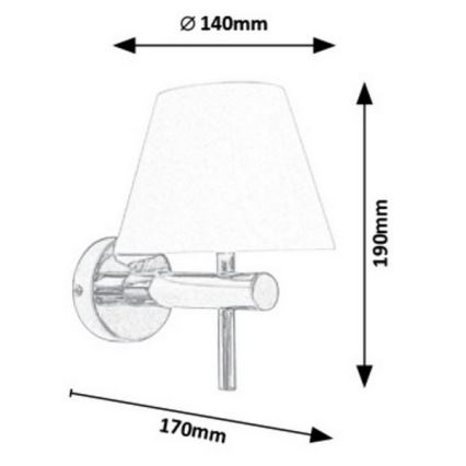 Rabalux - LED Kopalniška stenska svetilka LED/6W/230V IP44