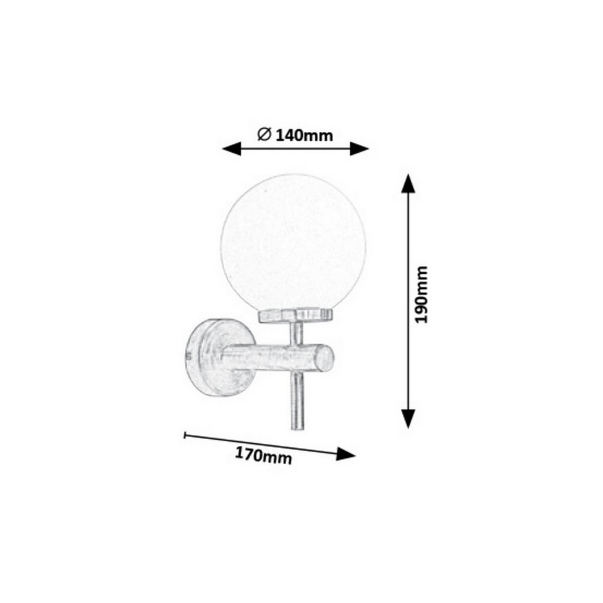 Rabalux - LED Kopalniška stenska svetilka LED/6W/230V IP44