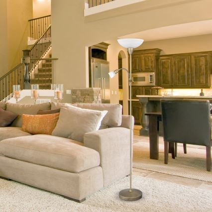 Rabalux - Stoječa svetilka 1xE27/60W+1xE14/40W