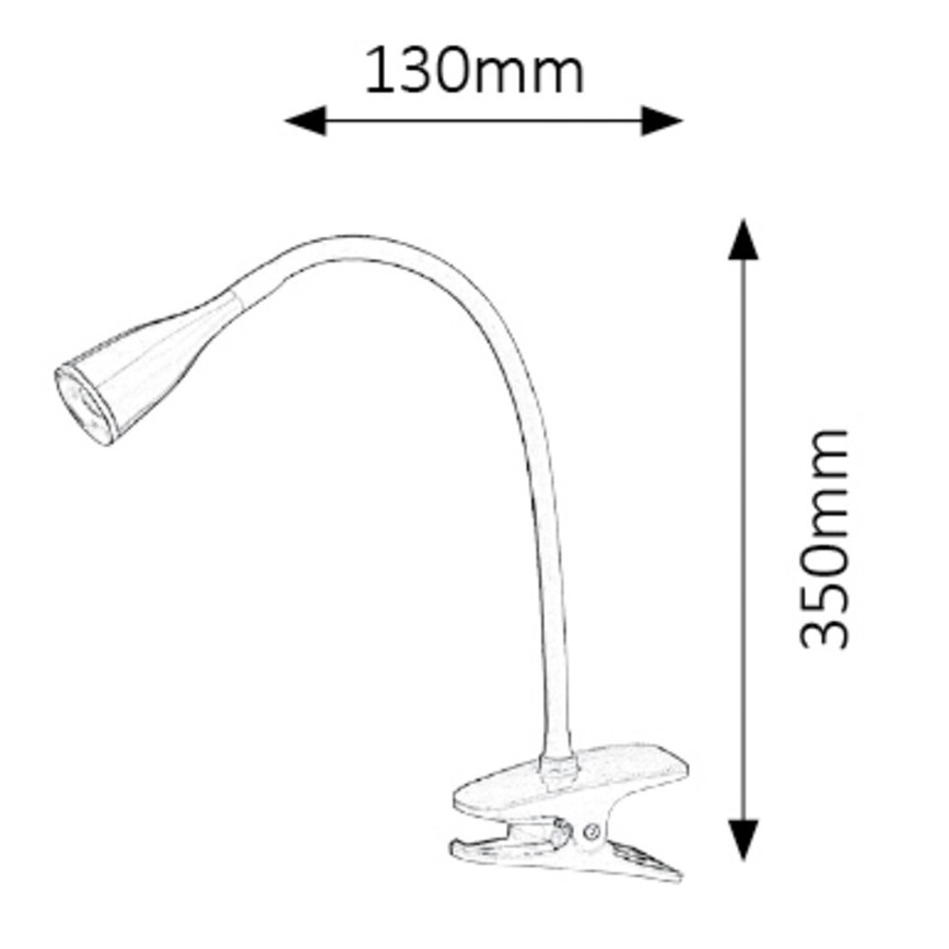 Rabalux - LED Namizna svetilka s sponko LED/4,5W/230V