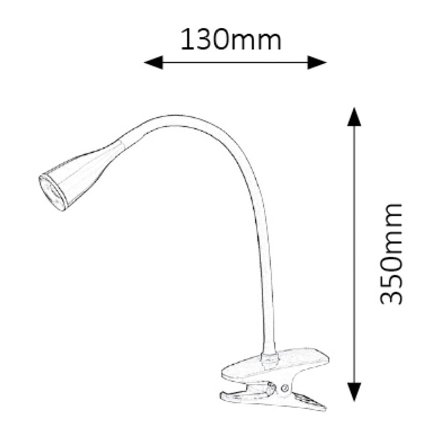 Rabalux - LED Namizna svetilka s sponko LED/4,5W/230V