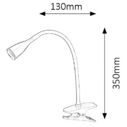 Rabalux - LED Namizna svetilka s sponko LED/4,5W/230V