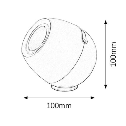 LED Namizna svetilka CORDELIA RGB/LED/3W