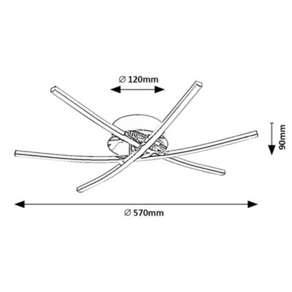 Rabalux - LED Stropna svetilka LED/21W/230V 4000K