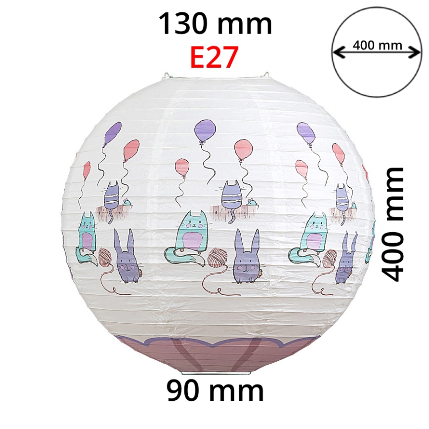 Rabalux 4632 - Otroški senčnik za otroški lestenec CATHY E27 pr. 40 cm