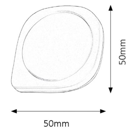 Rabalux - LED svetilka s senzorjem LED/0,5W/230V 2700K bela