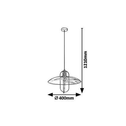 Rabalux 5000 - Lestenec na vrvici VIDA 1xE27/8W/230V