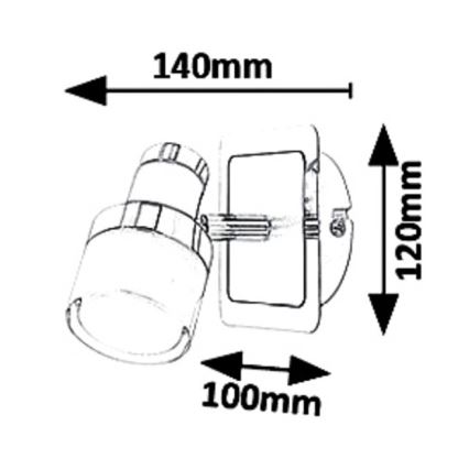 Rabalux 5021 - LED Stenski reflektor HAROLD LED/5W/230V IP44