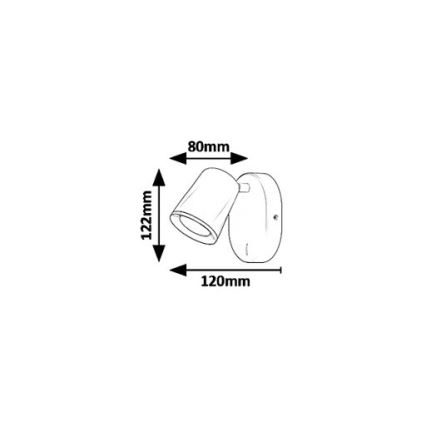 Rabalux 5045 - LED Stenski reflektor SOLANGE LED/6W/230V