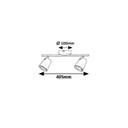 Rabalux 5046 - LED Reflektor SOLANGE 2xLED/6W/230V