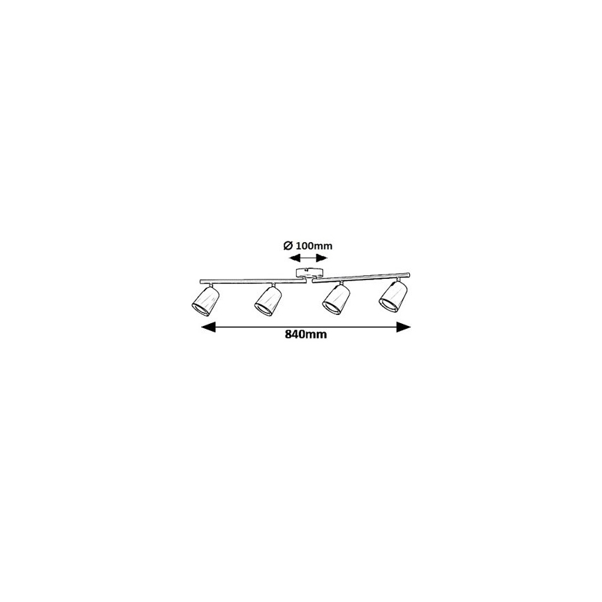 Rabalux 5048 - LED Reflektor SOLANGE 4xLED/6W/230V