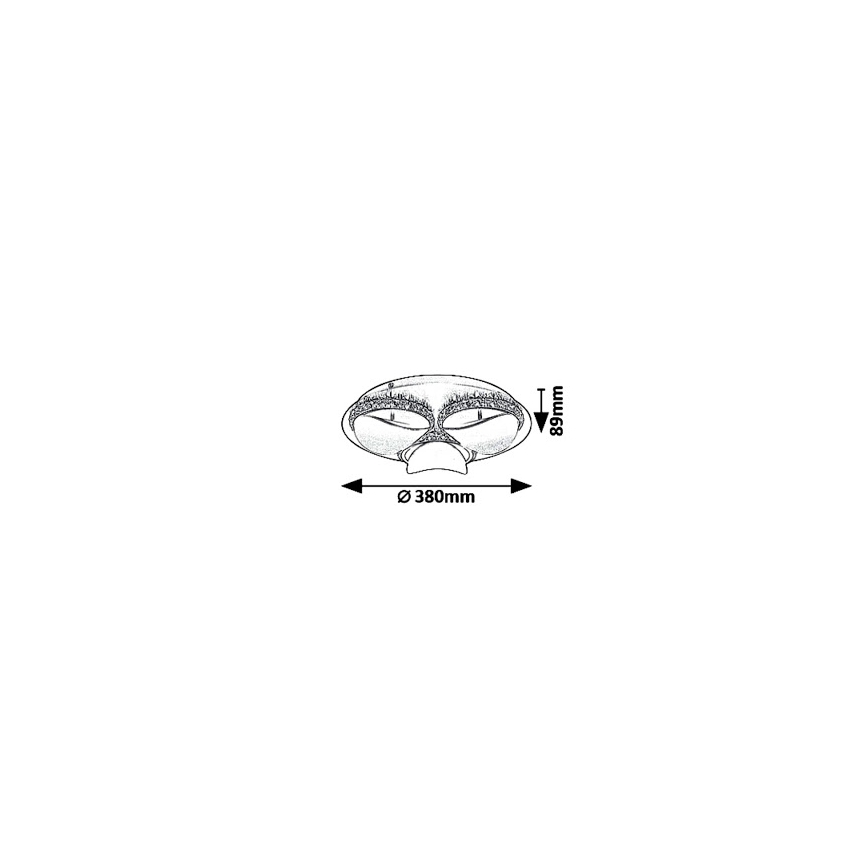 Rabalux 5050 - LED Zatemnitvena stropna svetilka CAPRIANA LED/18W/230V