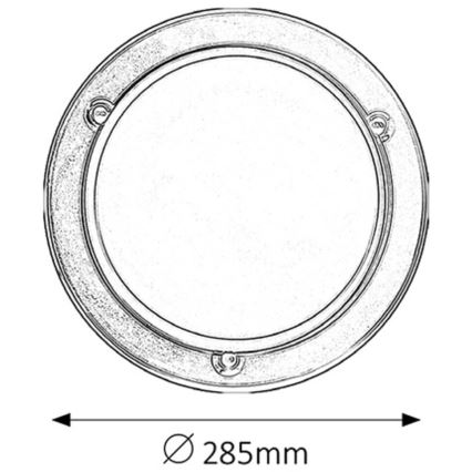 Rabalux - Stropna svetilka 1xE27/60W/230V pr. 28,5 cm