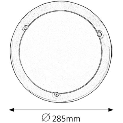 Rabalux - Stropna svetilka 1xE27/60W/230V pr. 28,5 cm
