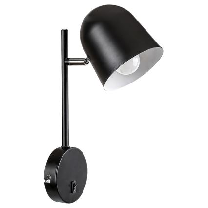 Rabalux - Stenska svetilka EGON 1xE14/40W/230V črna