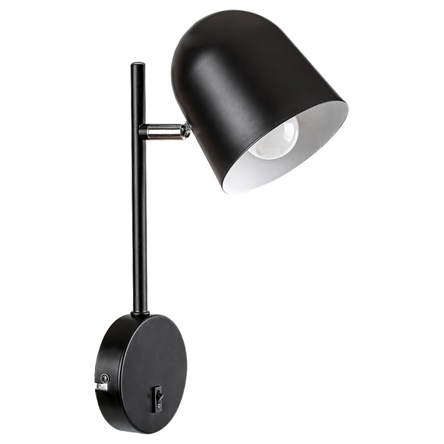 Rabalux - Stenska svetilka EGON 1xE14/40W/230V črna