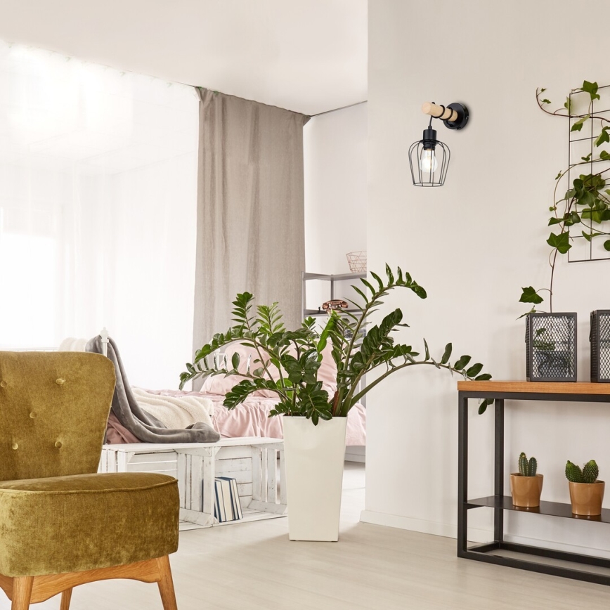 Rabalux - Stenska svetilka 1xE27/40W/230V kavčukovec