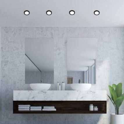 Rabalux - LED Kopalniška vgradna svetilka LED/3W/230V IP44 črna