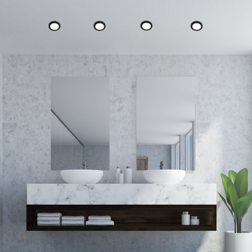 Rabalux - LED Kopalniška vgradna svetilka LED/3W/230V IP44 črna