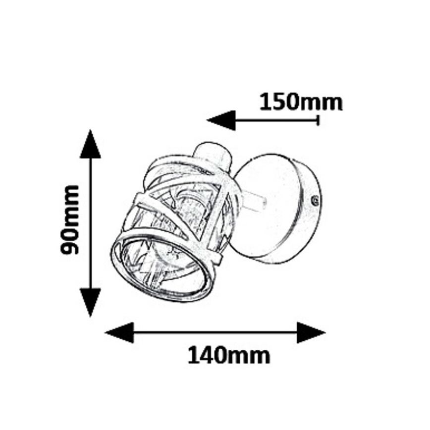 Rabalux 5335 - Stenski reflektor OBERON 1xE14/40W/230V