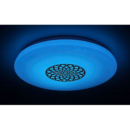 Rabalux - LED RGB Zatemnitvena stropna svetilka LED/24W/230V 3000-6500K Wi-Fi Tuya pr. 39,5 cm + Daljinski upravljalnik