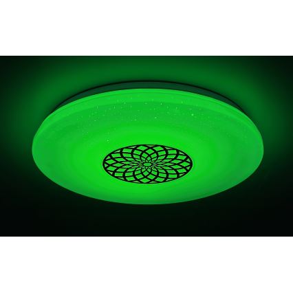 Rabalux - LED RGB Zatemnitvena stropna svetilka LED/24W/230V 3000-6500K Wi-Fi Tuya pr. 39,5 cm + Daljinski upravljalnik