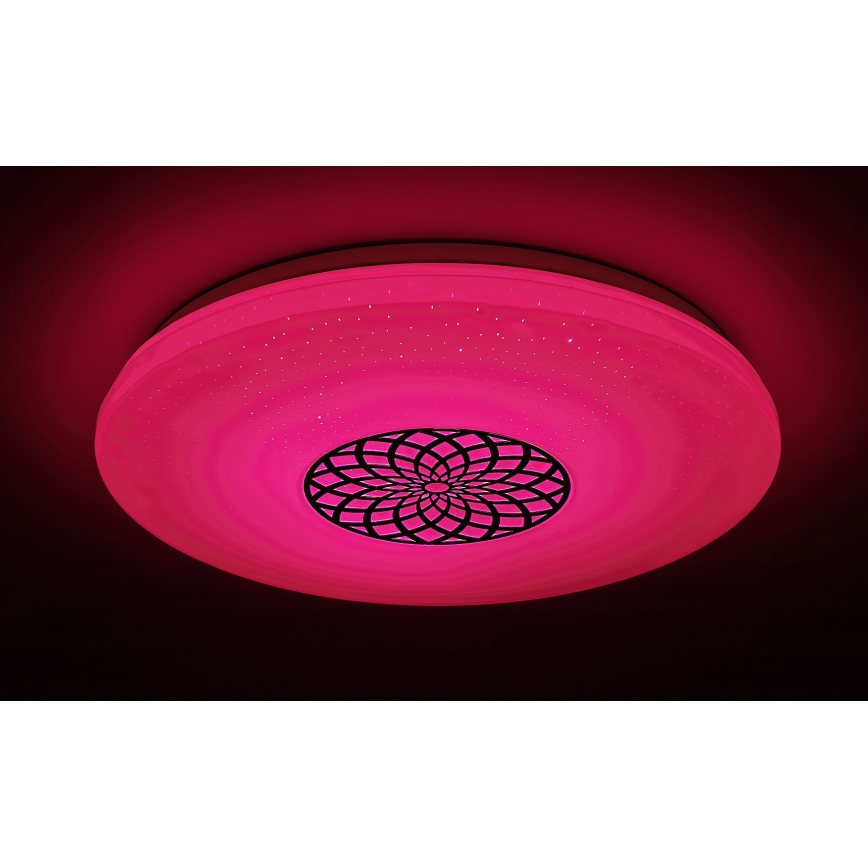 Rabalux - LED RGB Zatemnitvena stropna svetilka LED/24W/230V 3000-6500K Wi-Fi Tuya pr. 39,5 cm + Daljinski upravljalnik