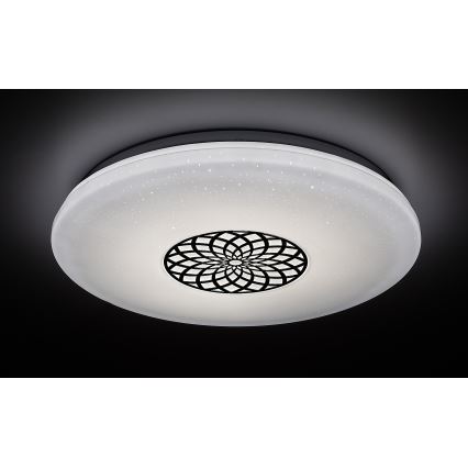 Rabalux - LED RGB Zatemnitvena stropna svetilka LED/24W/230V 3000-6500K Wi-Fi Tuya pr. 39,5 cm + Daljinski upravljalnik