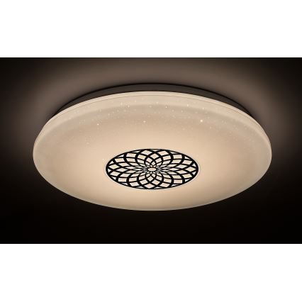 Rabalux - LED RGB Zatemnitvena stropna svetilka LED/24W/230V 3000-6500K Wi-Fi Tuya pr. 39,5 cm + Daljinski upravljalnik