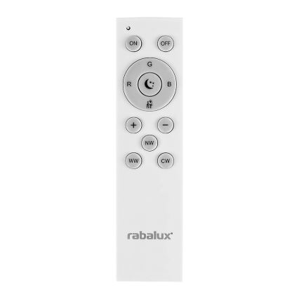 Rabalux - LED RGB Zatemnitvena stropna svetilka LED/24W/230V 3000-6500K Wi-Fi Tuya pr. 39,5 cm + Daljinski upravljalnik
