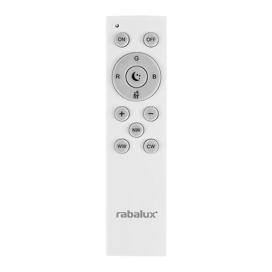 Rabalux - LED RGB Zatemnitvena stropna svetilka LED/24W/230V 3000-6500K Wi-Fi Tuya pr. 39,5 cm + Daljinski upravljalnik