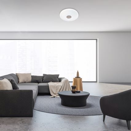Rabalux - LED RGB Zatemnitvena stropna svetilka LED/40W/230V 3000-6500K Wi-Fi Tuya pr. 60 cm + Daljinski upravljalnik